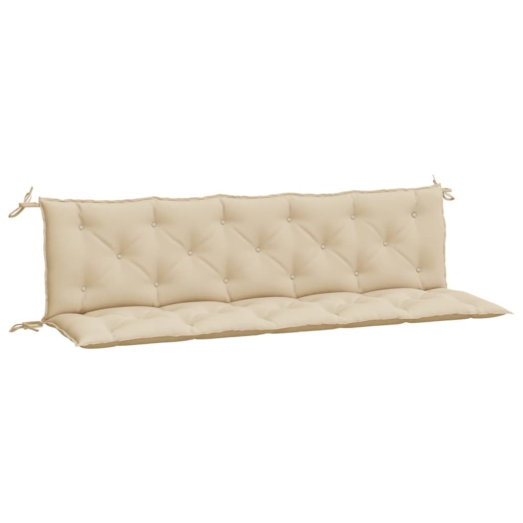 Vidaxl Garden Bench Cushions 2 PCS 180x50x7 cm Tessuto Oxford Beige