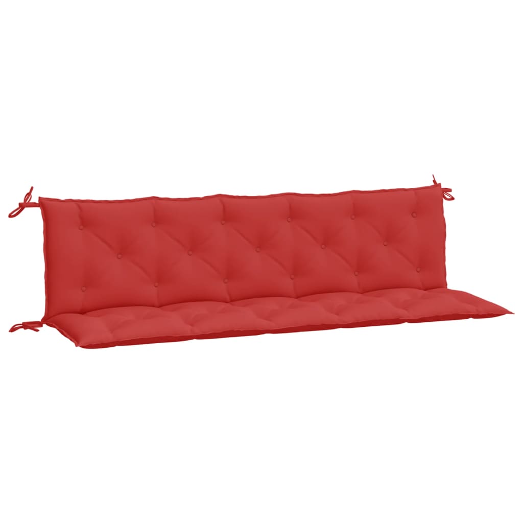 Vidaxl Garden Bench Cushions 2 PCS 180x50x7 cm Fabric oxford rosso