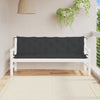Vidaxl Garden Bench Cushions 2 St 180x50x7 cm tessuto oxford nero