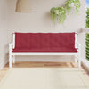 Vidaxl Garden Banch Cushions 2 ST 180x50x7 cm Exfort Wine Red
