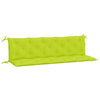 Vidaxl Garden Bench Cushions 2 PCS 180x50x7 cm tessuto oxford chiaro verde