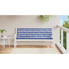Vidaxl Garden Bench Cushions 2 ST Oxford Fabrica a rayas blancas y azules