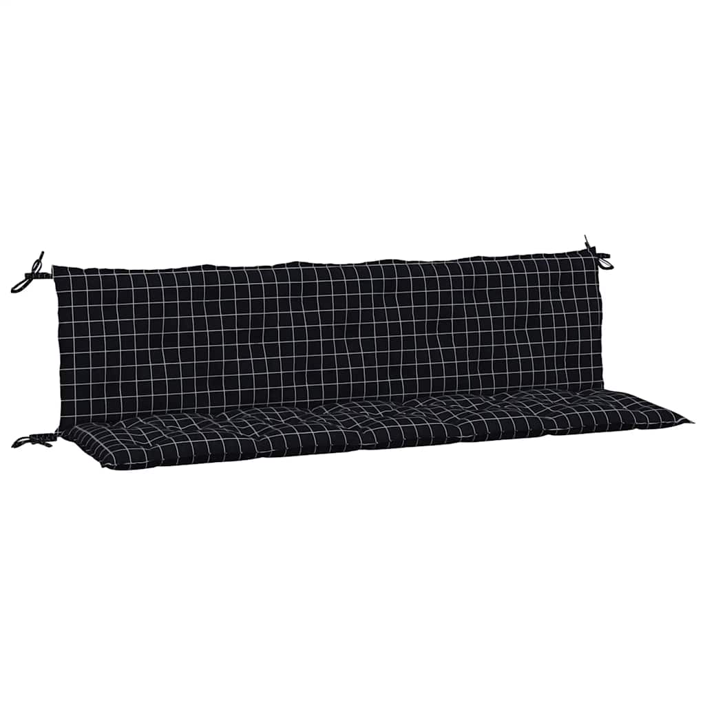 Vidaxl Garden Bench Cushions 2 St Oxford Fabric Modello nero