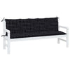 Vidaxl Garden Bench Cushions 2 St Oxford Fabric Modello nero
