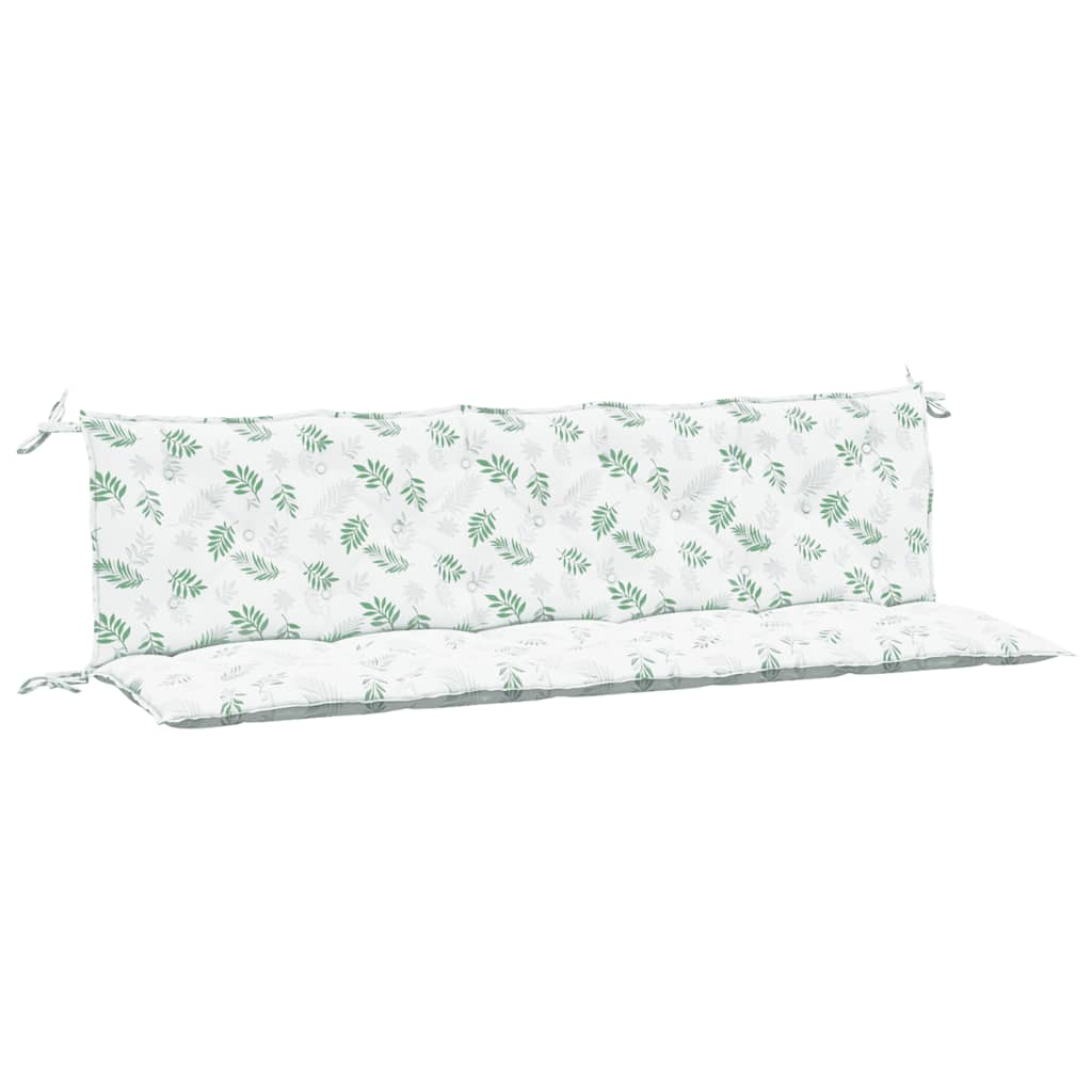 Vidaxl Garden Bench Cushions 2 St Oxford Fabric Leaf Pattern