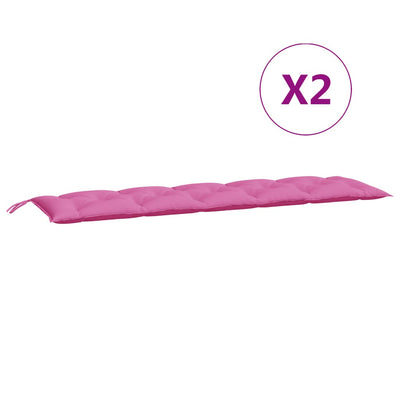 Vidaxl Garden Bench Cushions 2 ST Oxford Fabric Pink