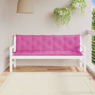 Vidaxl Garden Bench Cushions 2 ST Oxford Fabric Pink