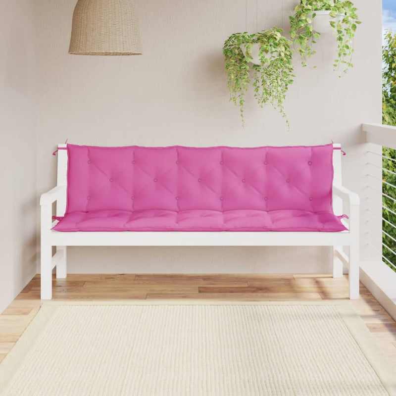 Vidaxl Garden Bench Cushions 2 St Oxford Fabric Pink