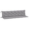 Vidaxl Garden Bench Cushions 2 ST 200x50x7 cm tessuto Oxford grigio