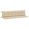 Vidaxl Garden Bench Cushions 2 St 200x50x7 cm Tessuto Oxford Beige