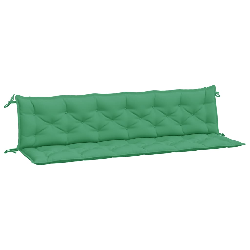 Vidaxl Garden Bench Cushions 2 St 200x50x7 cm tessuto Oxford verde