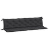 Vidaxl Garden Bench Cushions 2 St 200x50x7 cm tessuto oxford nero