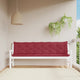 Vidaxl Garden Bench Cushions 2 ST 200x50x7 CM Oxford Fabric Wine Red