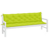 Vidaxl Garden Bench Cushions 2 ST 200x50x7 CM Oxford Fabric Clear Green
