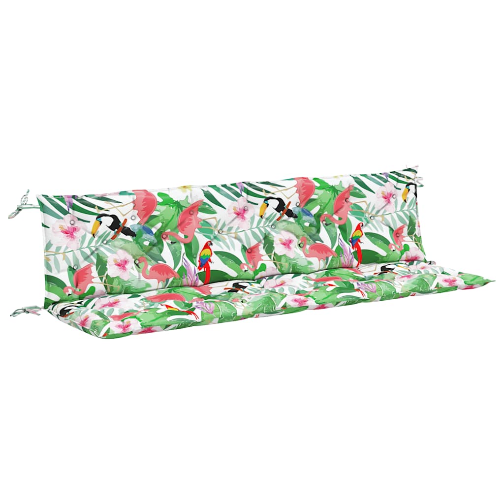 Vidaxl Garden Bench Cushions 2 St 200x50x7 cm Fabric multi -colorato