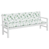 Vidaxl Garden Banch Cushions 2 pezzi Modello fogliare 200x50x7 cm tessuto