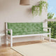 Vidaxl Garden Banch Cushions 2 pezzi Modello fogliare 200x50x7 cm tessuto