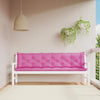 Vidaxl Garden Bench Cushions 2 ST 200x50x7 CM tessuto rosa