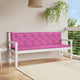 Vidaxl Garden Bench Cushions 2 ST 200x50x7 CM tessuto rosa