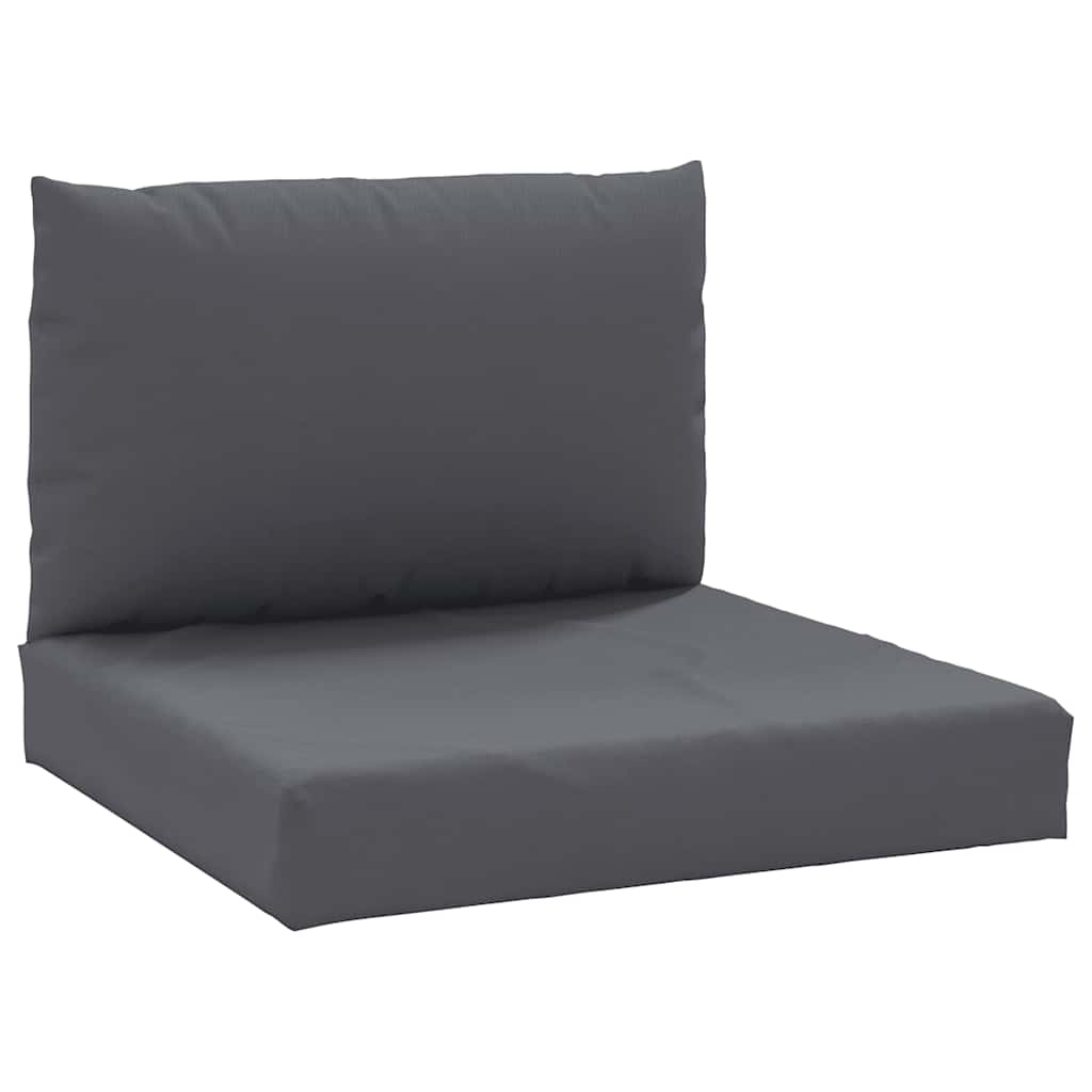 Cuscini di pallet Vidaxl 2 St tessuto antracite