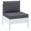 Cuscini di pallet Vidaxl 2 St tessuto antracite