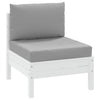 Cuscini da pallet Vidaxl 2 St tessuto grigio