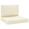 Cuscini da pallet Vidaxl 2 St Oxford Fabric Crèmewit