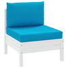 Cuscini da pallet Vidaxl 2 St tessuto azzurro