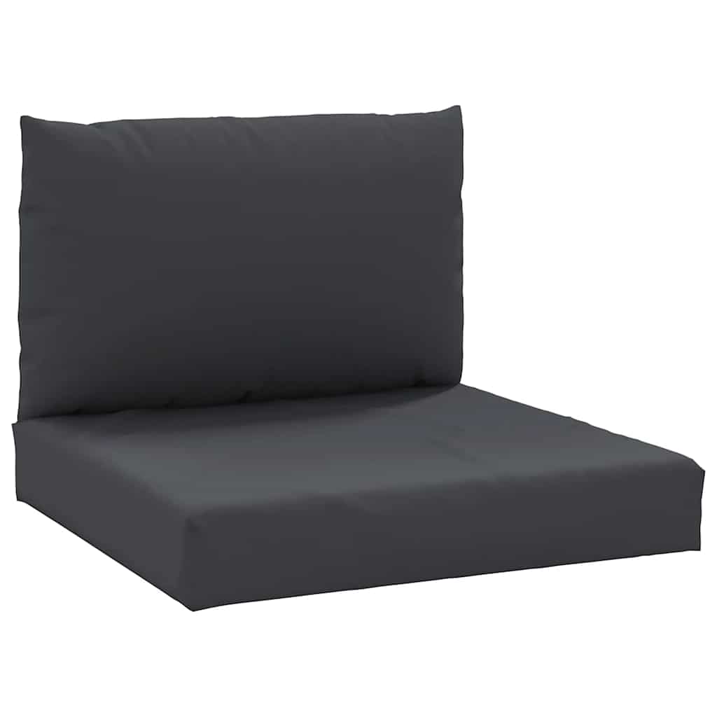 Vidaxl Pallet Cushions 2 St tessuto nero