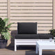 Vidaxl Pallet Cushions 2 St tessuto nero