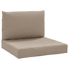 Vidaxl Pallet Cushions 2 St Oxford Fabric taupe