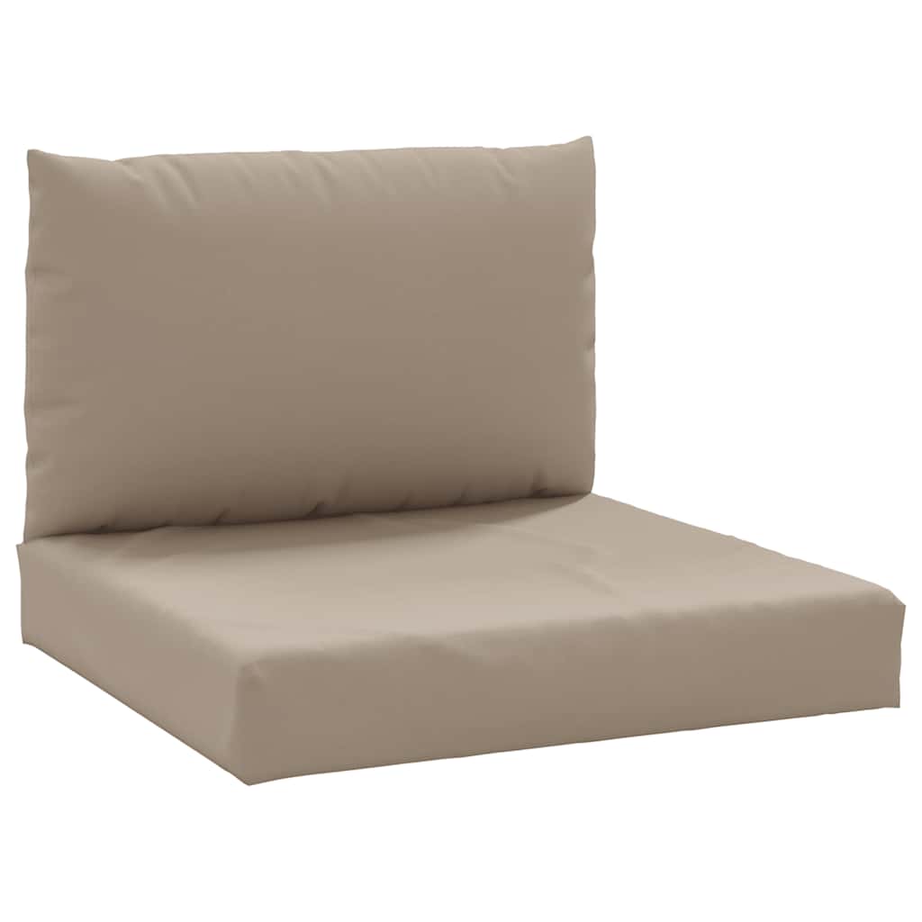 Vidaxl Pallet Cushions 2 St Oxford Fabric taupe