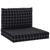 Vidaxl Pallet Cushions 2 Stedascase Modello Oxford Fabric nero
