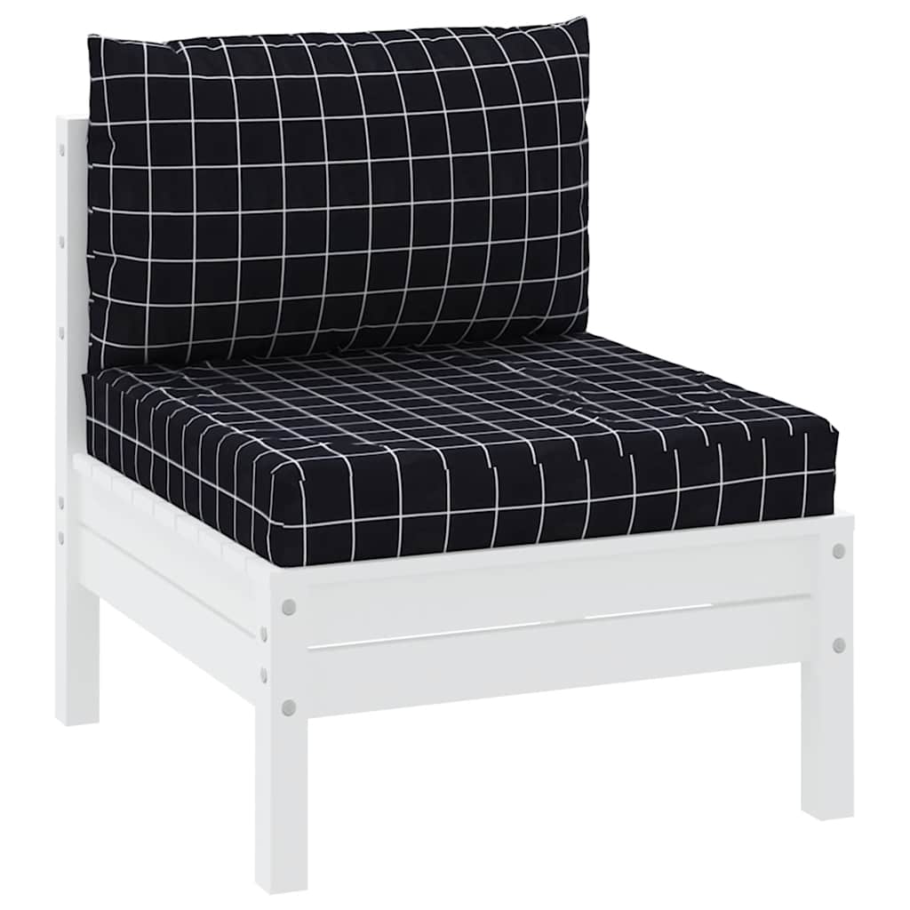 Vidaxl Pallet Cushions 2 Stedascase Modello Oxford Fabric nero