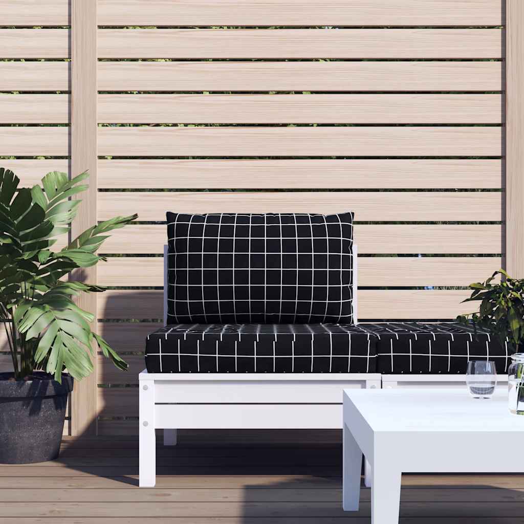 Vidaxl Pallet Cushions 2 Stedascase Modello Oxford Fabric nero