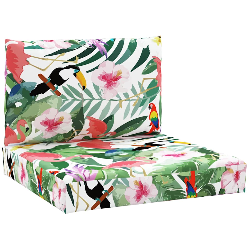 Vidaxl Pallet Cushions 2 St Oxford Fabric multilorato