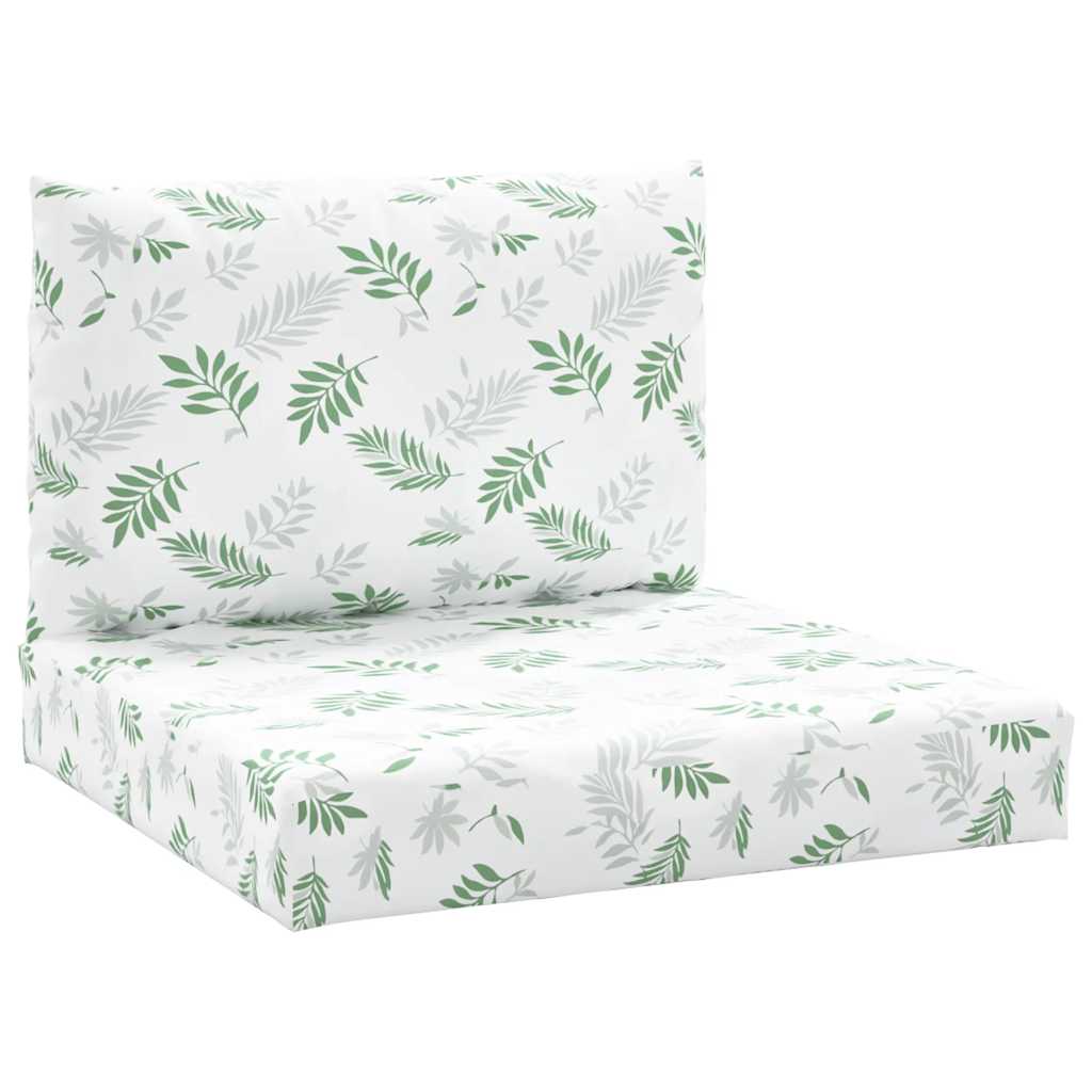 Vidaxl Pallet Cushions 2 ST fogliare Tessuto Oxford