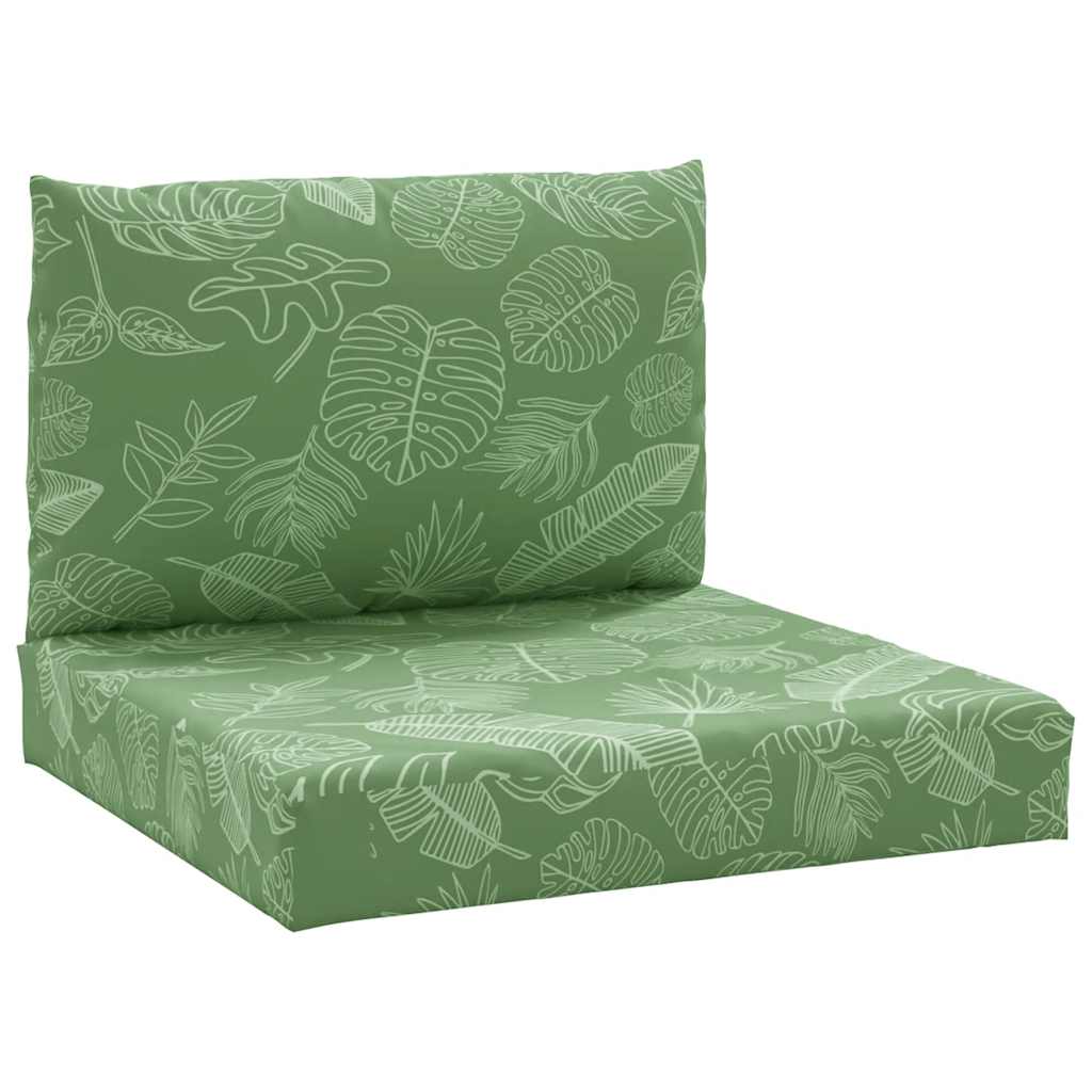 Vidaxl Pallet Cushions 2 ST fogliare Tessuto Oxford
