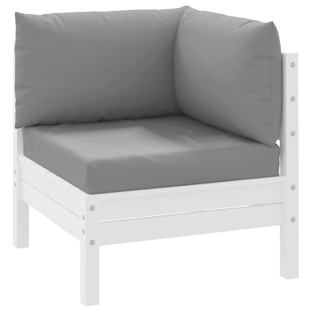 Cuscini per pallet VidaXL 3 pezzi in tessuto oxford grigio