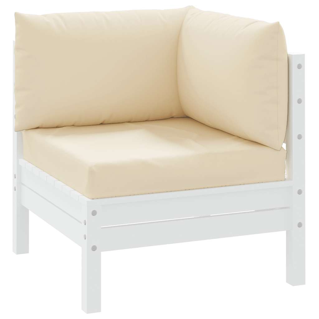 Cojines de paleta Vidaxl 3 st oxford tela beige