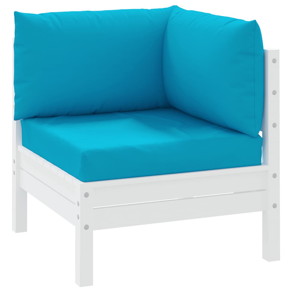 Cuscini per pallet VidaXL 3 pezzi in tessuto oxford azzurro