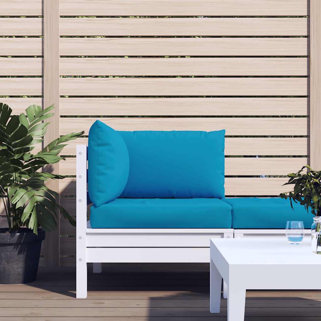 Cuscini per pallet VidaXL 3 pezzi in tessuto oxford azzurro