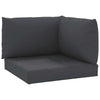 Cuscini per pallet VidaXL 3 pezzi in tessuto oxford nero
