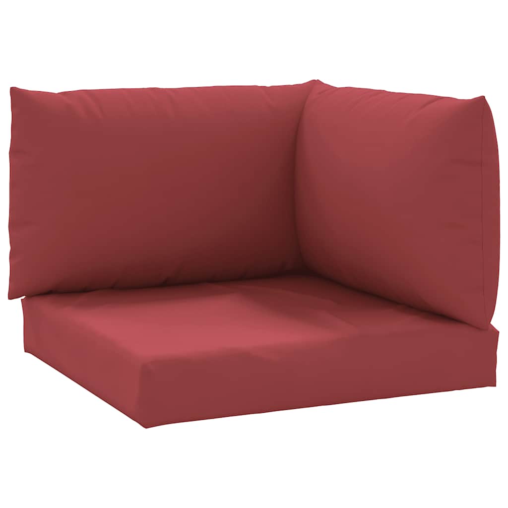 Cuscini per pallet VidaXL 3 pezzi in tessuto oxford rosso vino
