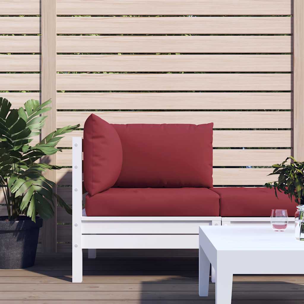 Cuscini per pallet VidaXL 3 pezzi in tessuto oxford rosso vino