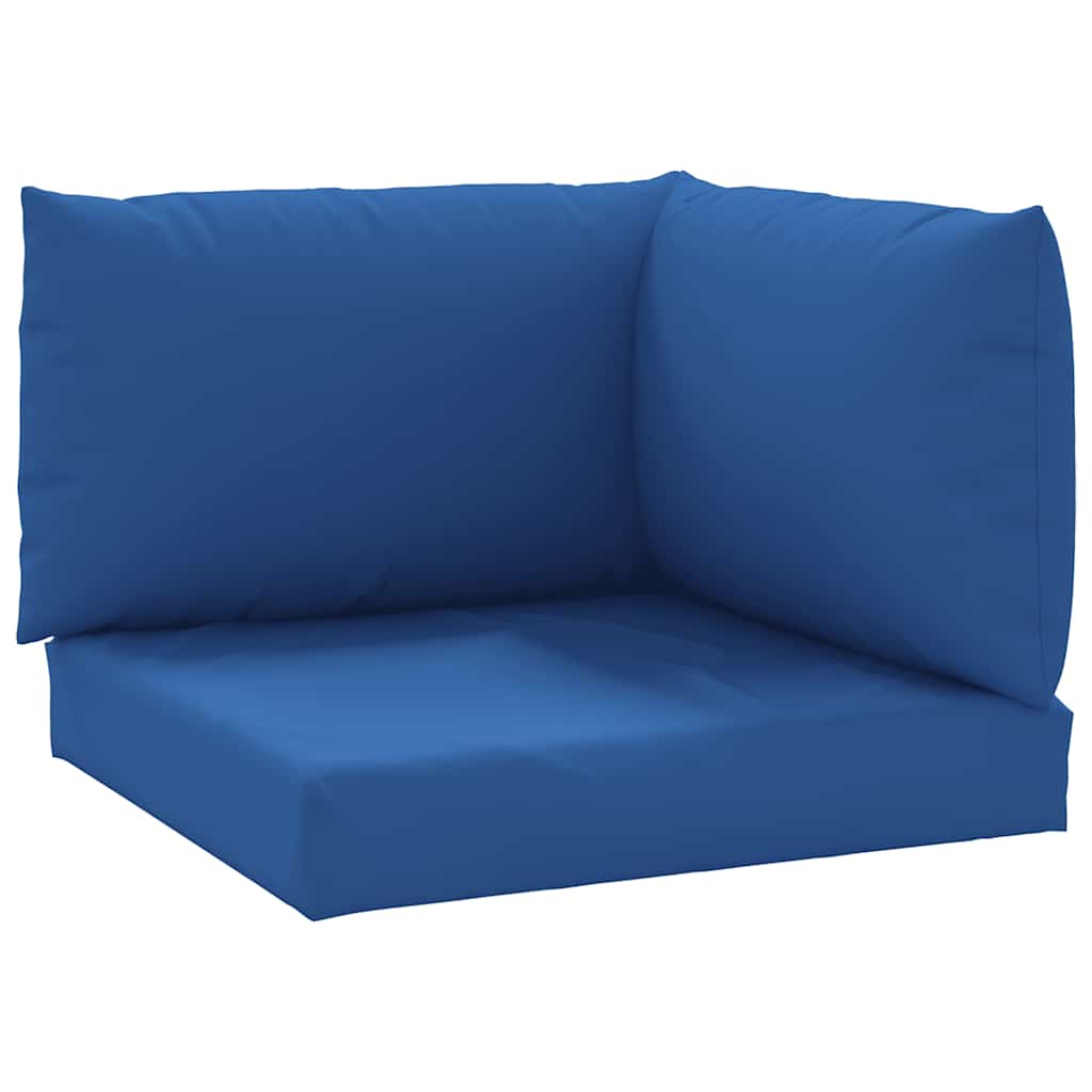 VidaXL cojines palet 3uds tela oxford azul