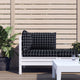 Vidaxl Pallet Cushions 3 Stedcase Pattern Oxford Fabric Black