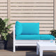 Cuscini di pallet Vidaxl 3 St Oxford Fabric turchese