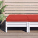 Vidaxl Pallet Cuscino 60x60x8 cm tessuto Oxford rosso