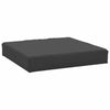 Vidaxl Pallet Cuscino 60x60x8 cm tessuto oxford nero